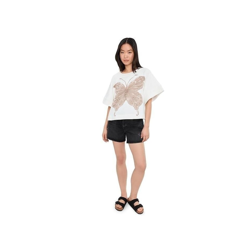 Dahlia Short Sleeve Pullover at Free People in Tofu Combo, Size: Small - Picture 2 of 5